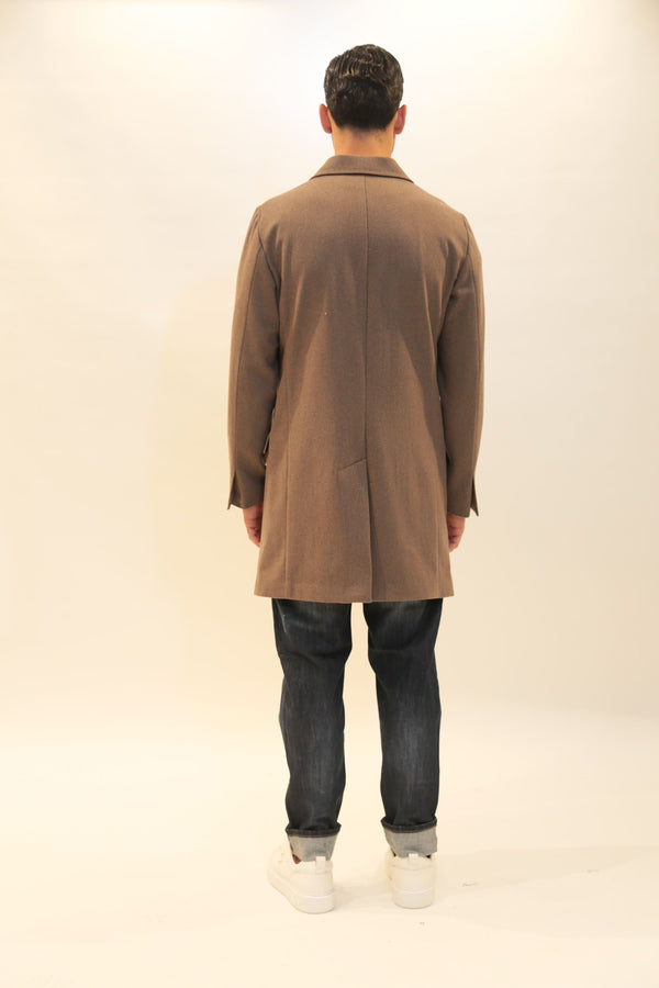 ROBERTOPLUXURY - Cappotto Marrone Uomo A/I 2025-26