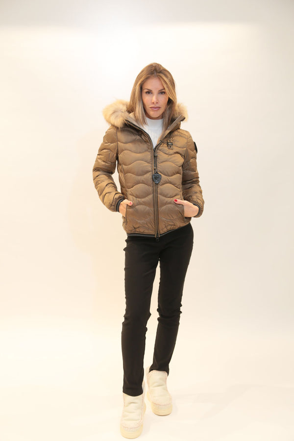 BLAUER - Piumino con Bordo in Pelliccia Aldie Donna A/I 2025-26