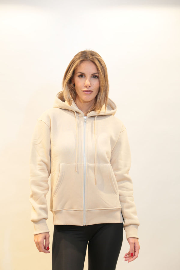 Felpa con zip e cappuccio SUPERCULTURE CLOTHING Donna - AI2025/26