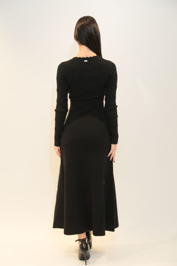 Abito Lungo Donna FRACOMINA Scollo a V  - Collezione A/I 2025/26