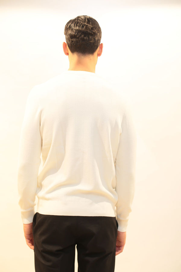 Maglione Girocollo Uomo DIKTAT DK97016 Punto Spigato Viscosa Cashmere - Collezione A/I 2025/26