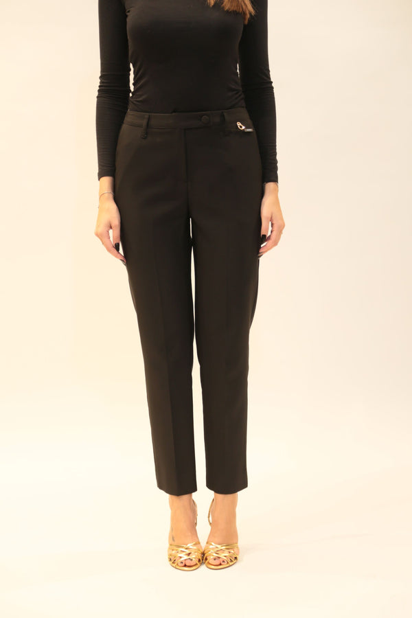 RELISH Pantalone Ostendo Vita Alta con Tasche Francesi Filetti e Spacchetti Fondo Donna Autunno/Inverno 2025/26