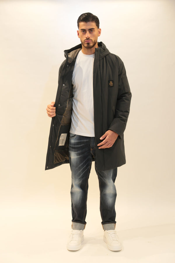 REFRIGIWEAR - New Tech Parka Uomo Nero e Obsidian A/I 2025