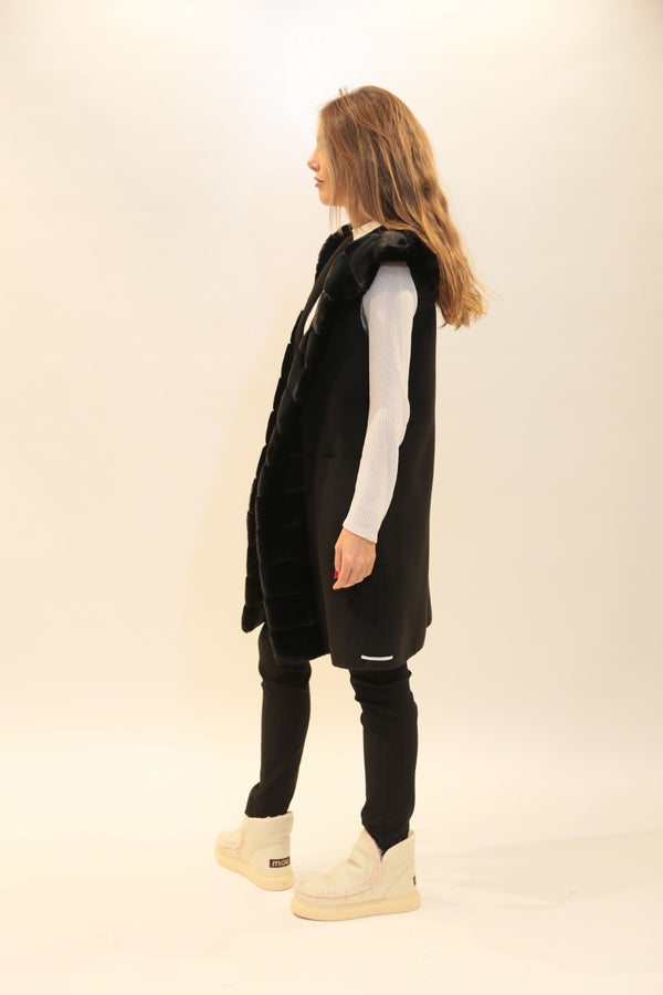 Cappotto Smanicato Donna EMME MARELLA Nero 2525276011200 - A/I 2025/26