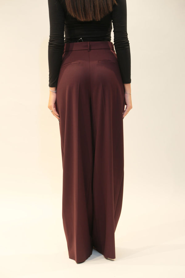 Pantalone Lungo Emme Marella Donna Bordeaux - Collezione A/I 2025/26