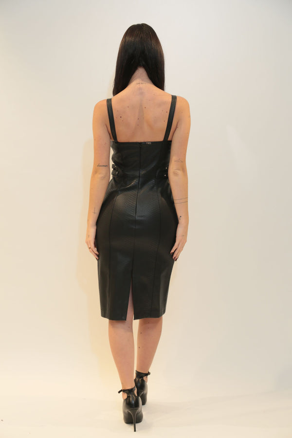 Fracomina Asymmetric Midi Dress Donna FS25WD2001P41101 Black A/I 2025/26