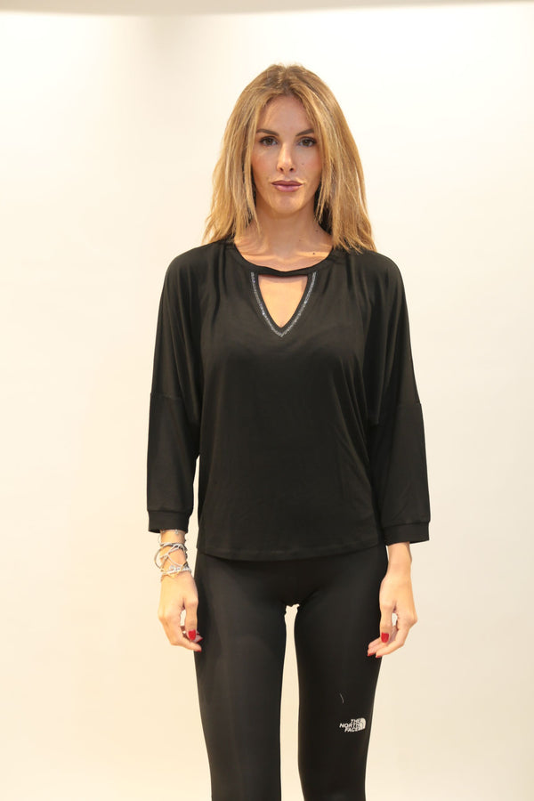 Maglioncino Liu Jo Donna TF5185JS360 Nero - Autunno/Inverno 2025/26