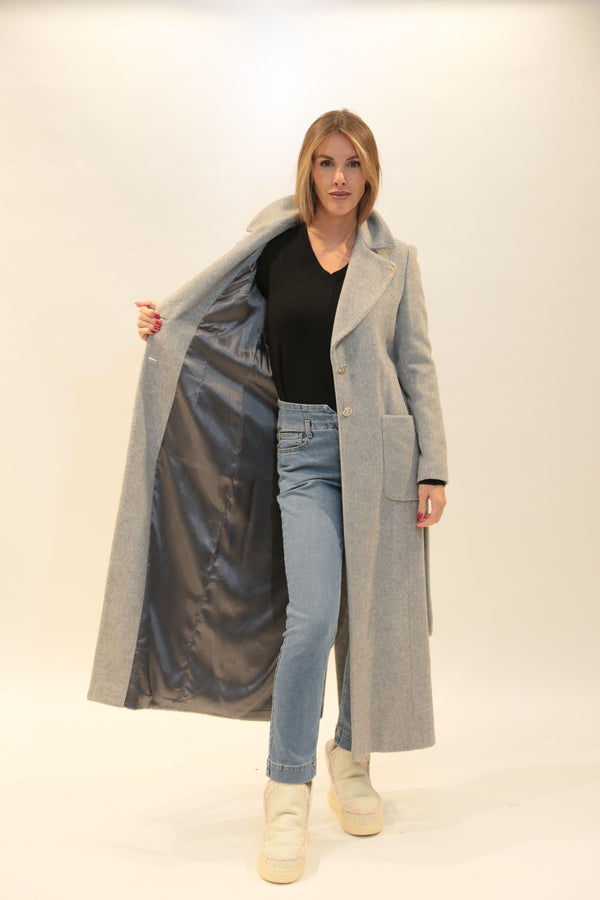 Cappotto Lungo Donna FRACOMINA con Cintura - Collezione A/I 2025/26
