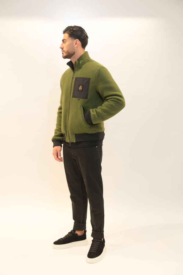 REFRIGIWEAR - Giacca Solaris Nero e Chive Uomo A/I 2025