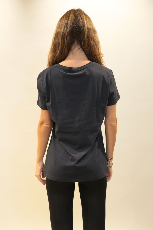 T-Shirt Girocollo con Perle Donna FRACOMINA FP25WT3004J401N5 - Collezione A/I 2025/26