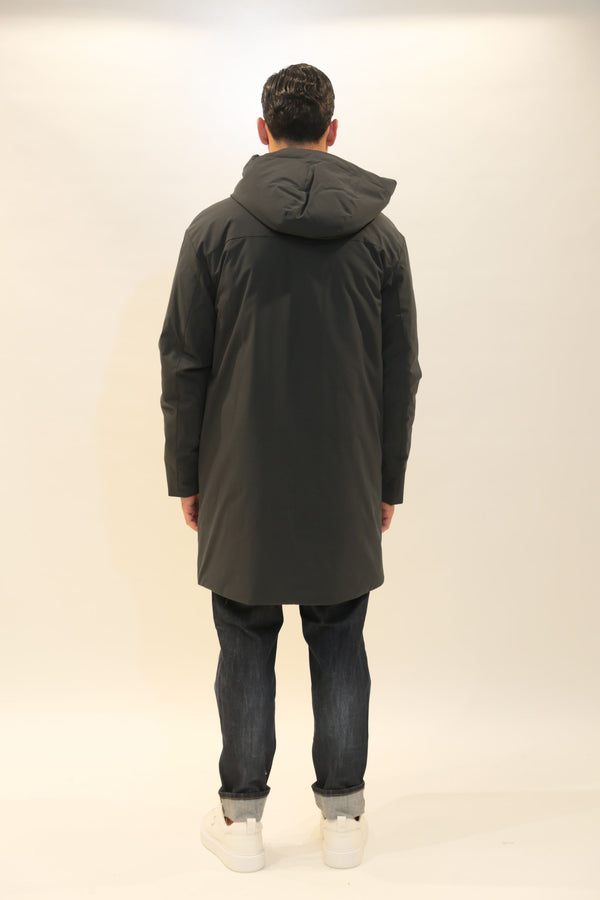 REFRIGIWEAR - New Tech Parka Uomo Nero e Obsidian A/I 2025