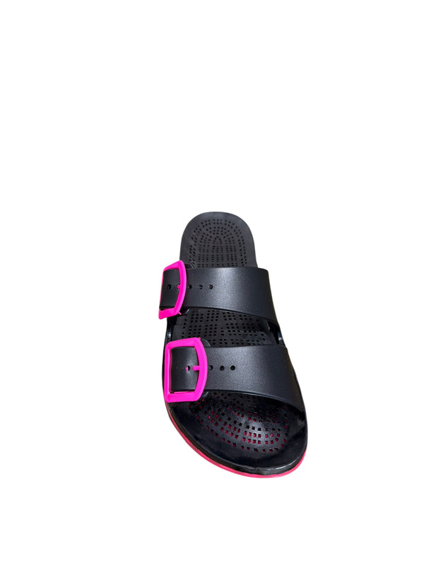 SENSI CIABATTA MARE Unisex adulto LA JOLLA BLACK FLUO25