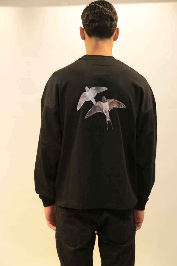 T-Shirt Manica Lunga I'M BRIAN Uomo Modello ts3520 Oversize Collezione A/I 2025/26