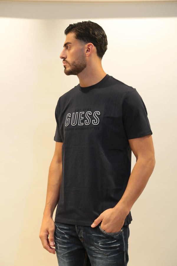 Maglietta GUESS Uomo SS BSC Embossed - Collezione A/I 2025/26