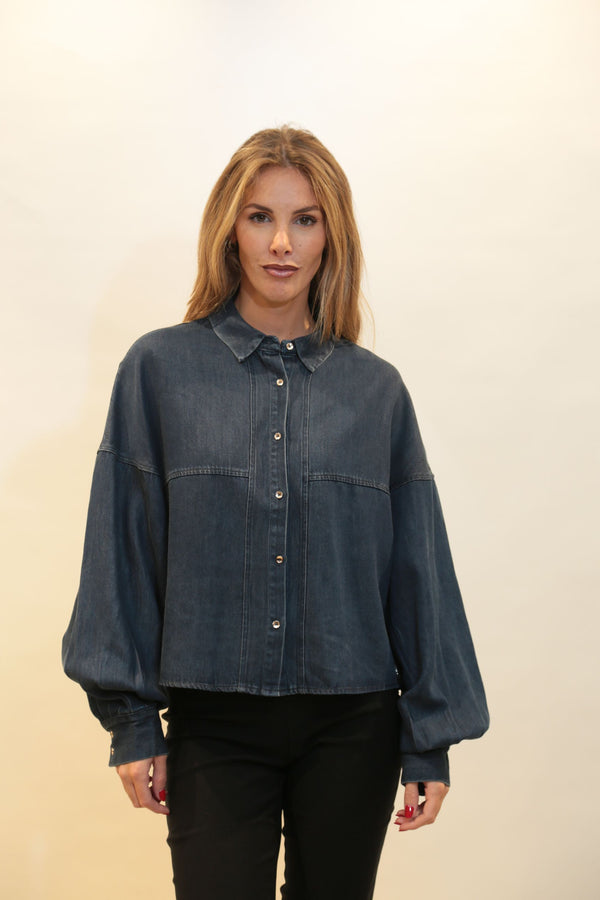 Camicia Crop Oversize Donna FRACOMINA - Collezione A/I 2025/26