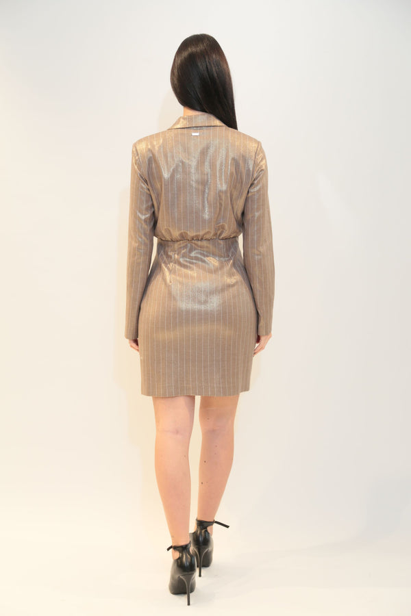 FRACOMINA - Mini Abito Giacca Taupe Donna A/I 2025/26