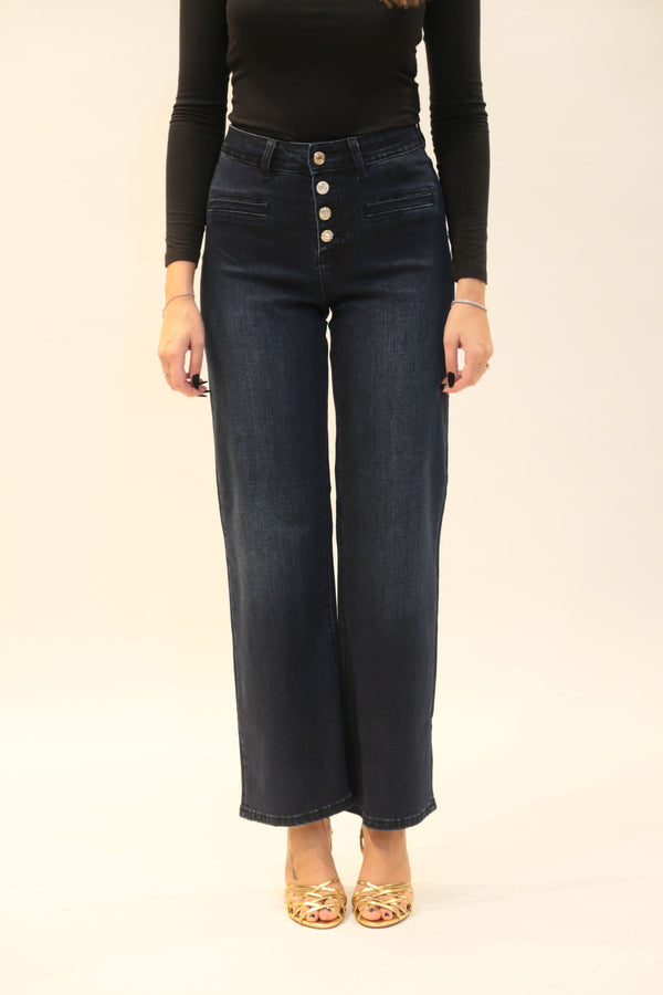 TAKE TWO DENIM FLARE BLU BLACK Donna DT00002 A/I 2025/26