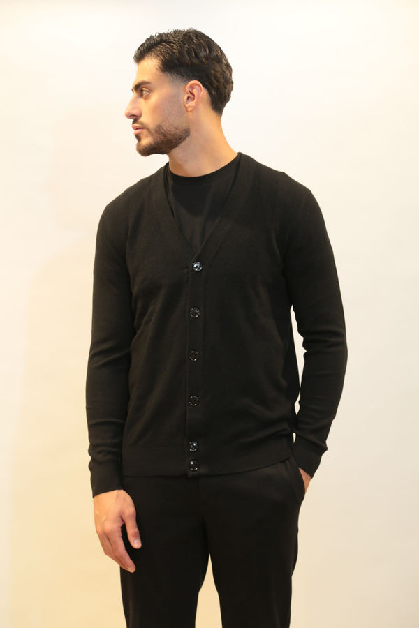 Cardigan Uomo DIKTAT DK97017 Punto Spigato Viscosa Cashmere - Collezione A/I 2025/26