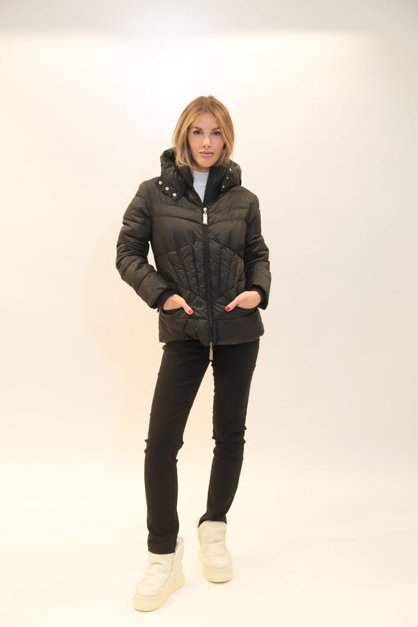 Piumino RELISH Donna Modello RDA2505009021 Baint Cappuccio Effetto Glitter Collezione A/I 2025/26