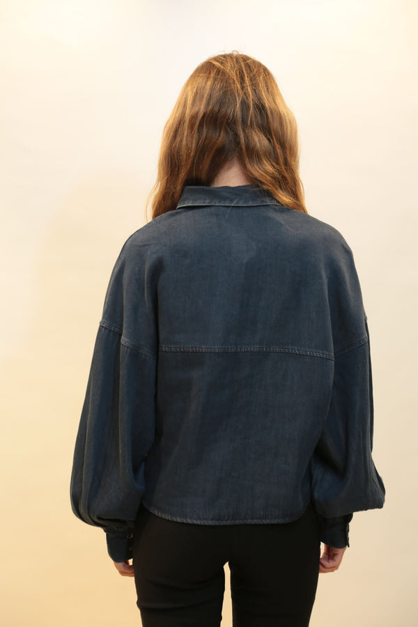 Camicia Crop Oversize Donna FRACOMINA - Collezione A/I 2025/26