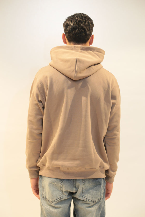 Felpa con Cappuccio I'M BRIAN Uomo F3518 Nero/Tortora AI 2025/26