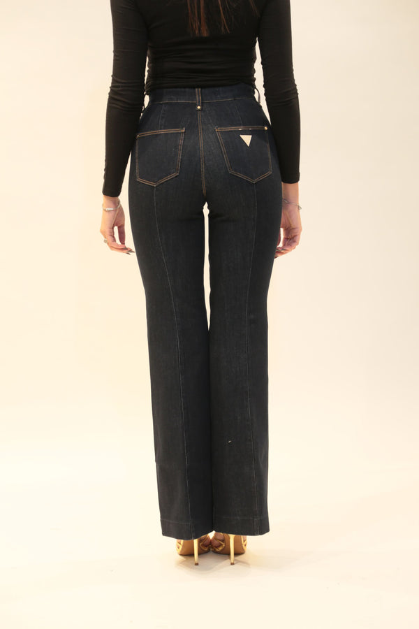 GUESS NEW FAYE - Pantaloni Denim Blu Donna 5 Tasche