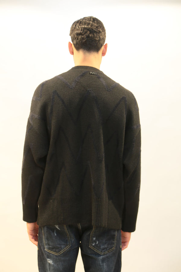 Maglia Girocollo Oversize I'M BRIAN Uomo MA3402 Nero AI 2025/26