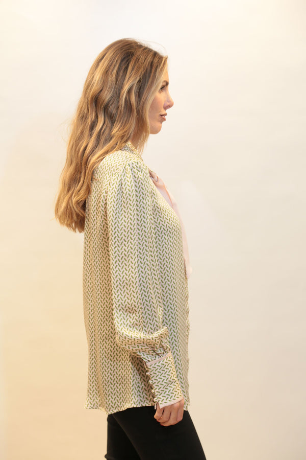 Camicia Classica Donna FRACOMINA con Fiocco  - Collezione A/I 2025/26