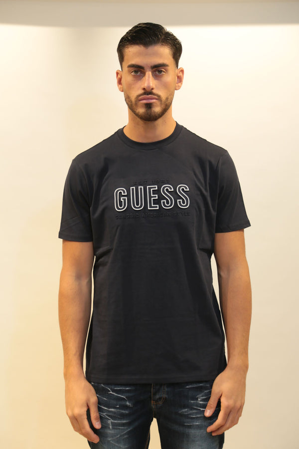 Maglietta GUESS Uomo SS BSC Embossed - Collezione A/I 2025/26