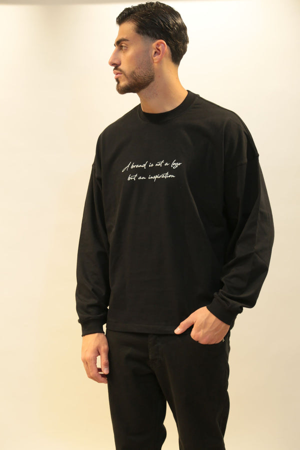 T-Shirt Manica Lunga I'M BRIAN Uomo Modello ts3520 Oversize Collezione A/I 2025/26