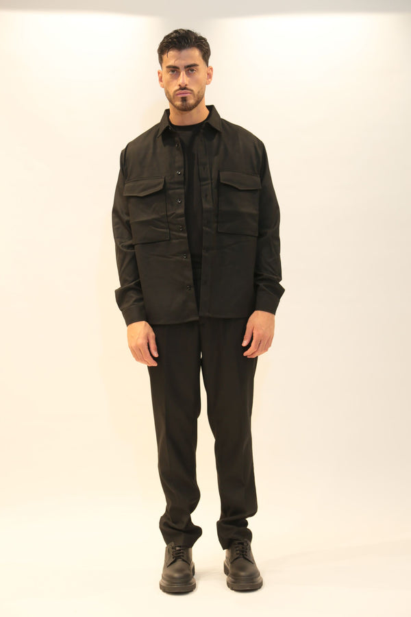 ANTONY MORATO - Camicia Nera Manica Lunga Uomo  - Collezione AI 2025/26