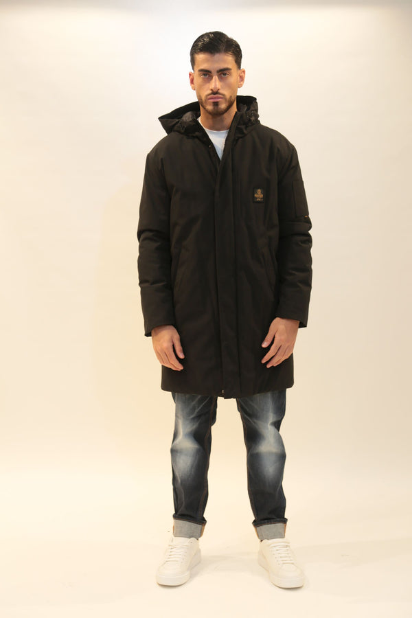 REFRIGIWEAR - New Tech Parka Uomo Nero e Obsidian A/I 2025