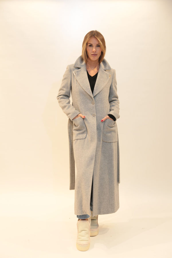 Cappotto Lungo Donna FRACOMINA con Cintura - Collezione A/I 2025/26