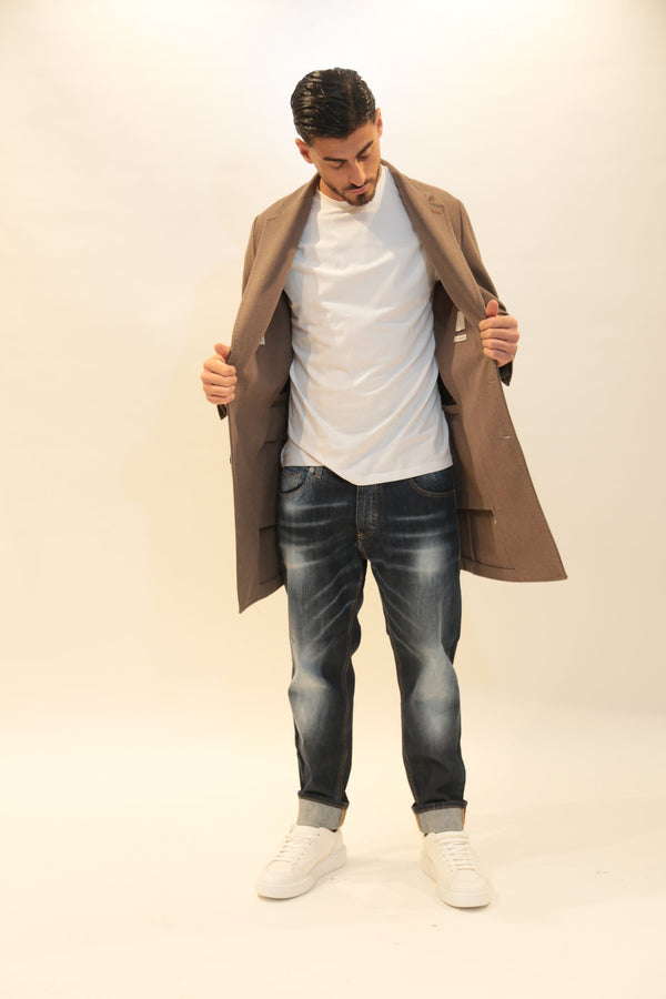 ROBERTOPLUXURY - Cappotto Marrone Uomo A/I 2025-26