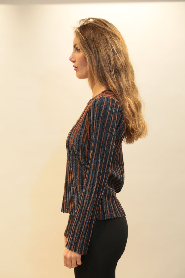 Fracomina Knitted Sweater Donna FS25WT7007K558Q7 BlueBronze A/I 2025/26