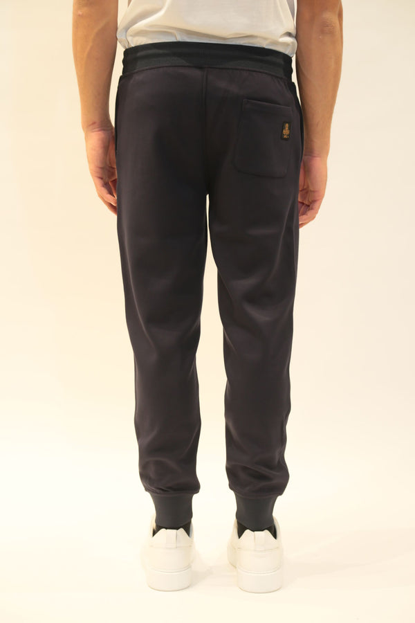 REFRIGIWEAR - Pile Hielo Fleece Uomo Nero e Blu Scuro  - Collezione AI 2025/26