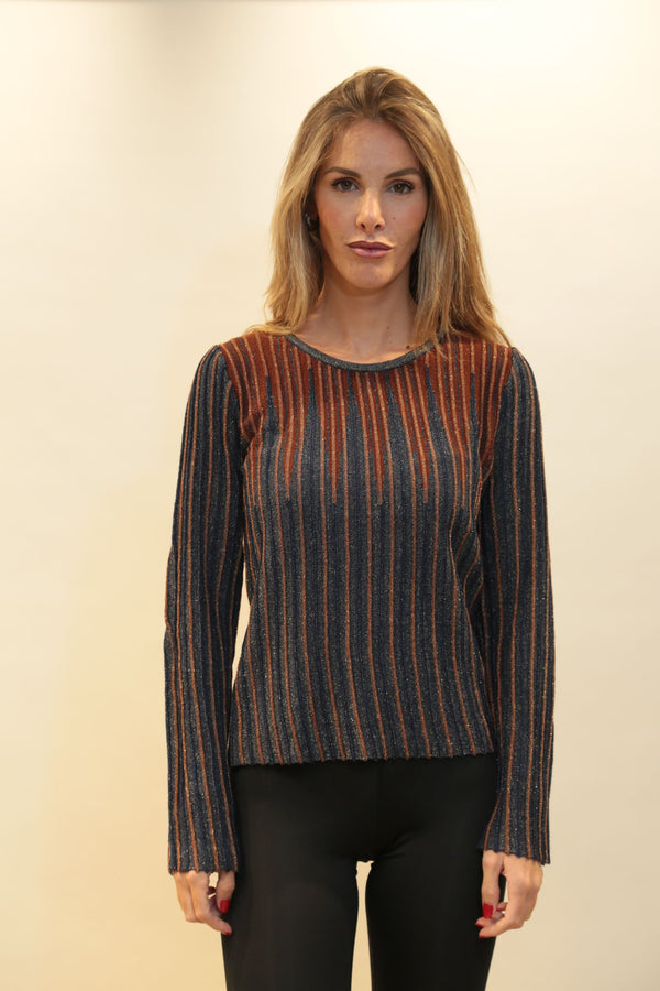 Fracomina Knitted Sweater Donna FS25WT7007K558Q7 BlueBronze A/I 2025/26