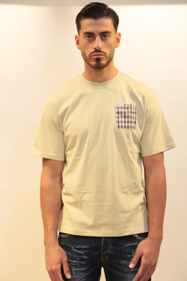 Aquascutum Club Check Pocket T-Shirt Uomo AA_B005_TS007 A/I 2025/26