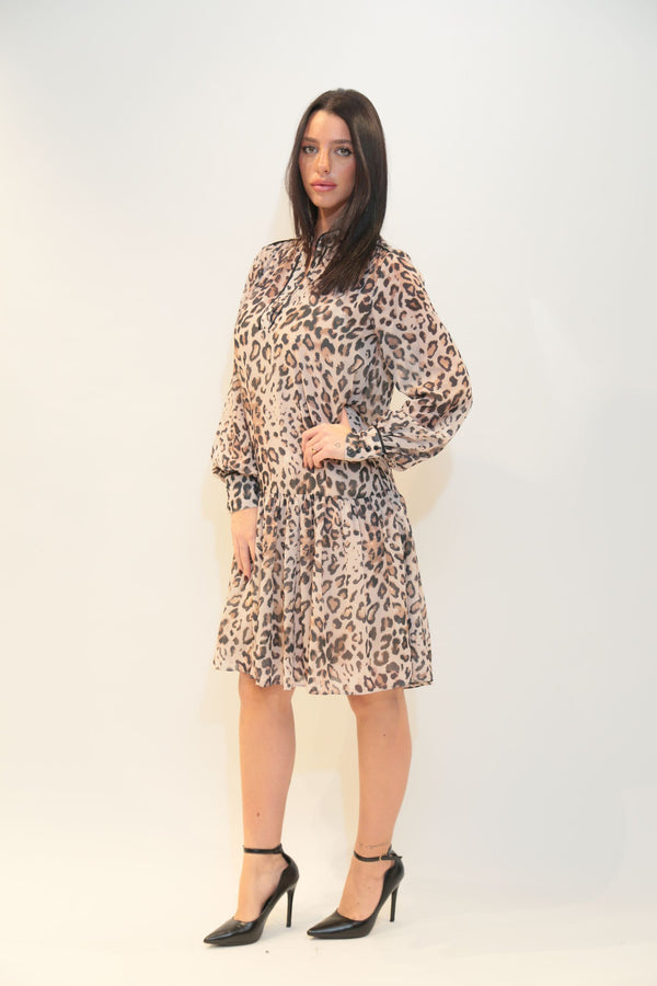 Fracomina Mini Dress Animalier Donna FJ25WD1004W41201 A/I 2025/26