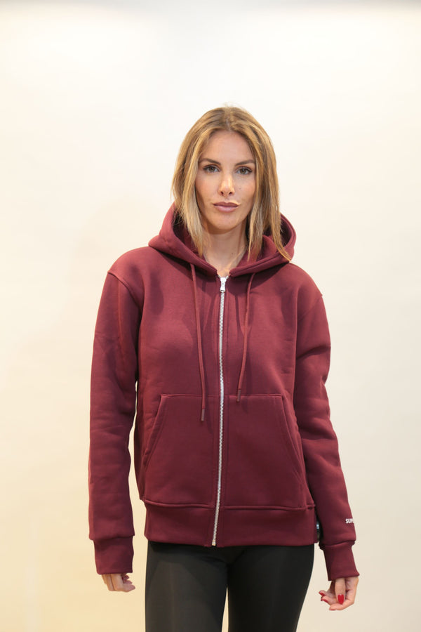 Felpa con zip e cappuccio SUPERCULTURE CLOTHING Donna - AI2025/26