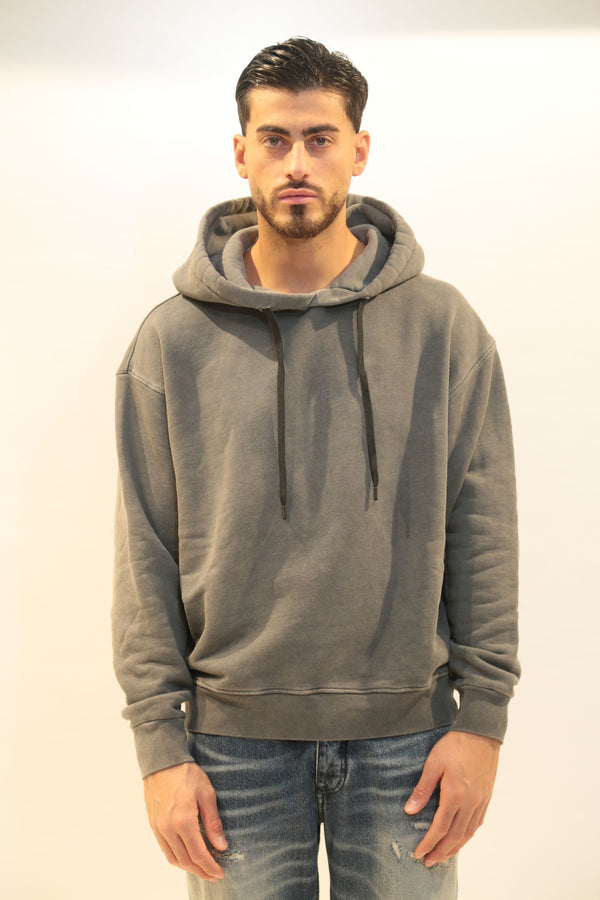 Felpa Oversize I'M BRIAN Uomo F3514 Grigio AI 2025/26