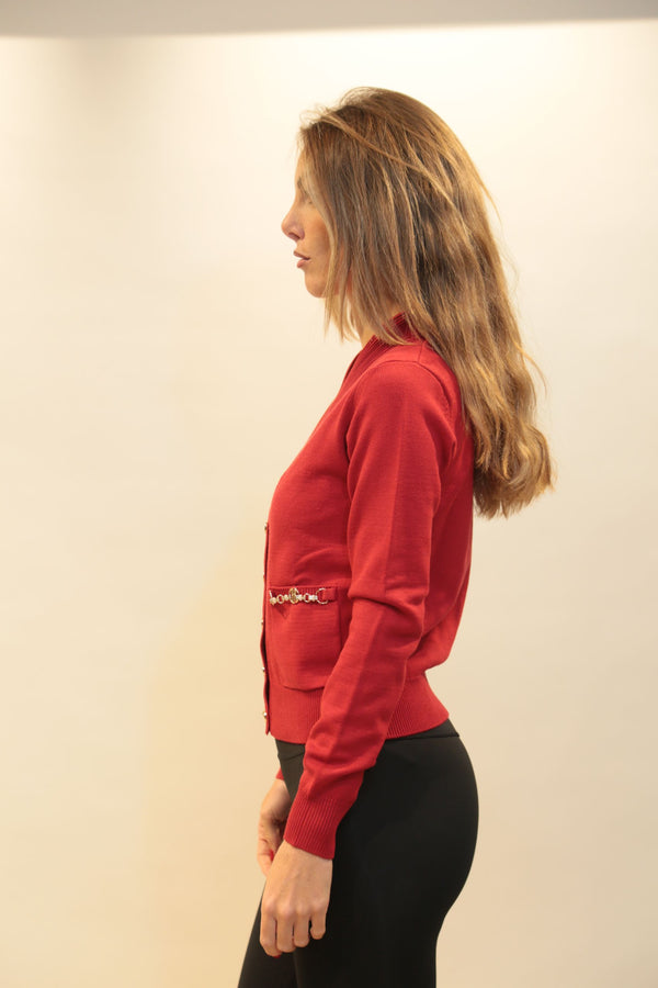 Cardigan Doppiopetto Scollo a V Donna FRACOMINA - Collezione A/I 2025/26