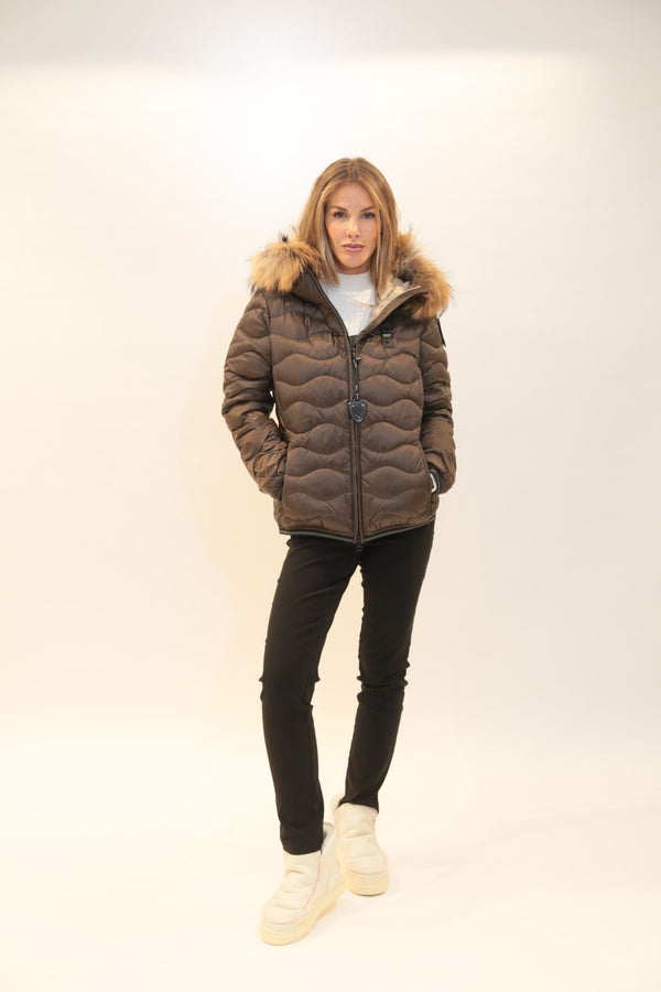 BLAUER - Piumino con Bordo in Pelliccia Aldie Donna A/I 2025-26