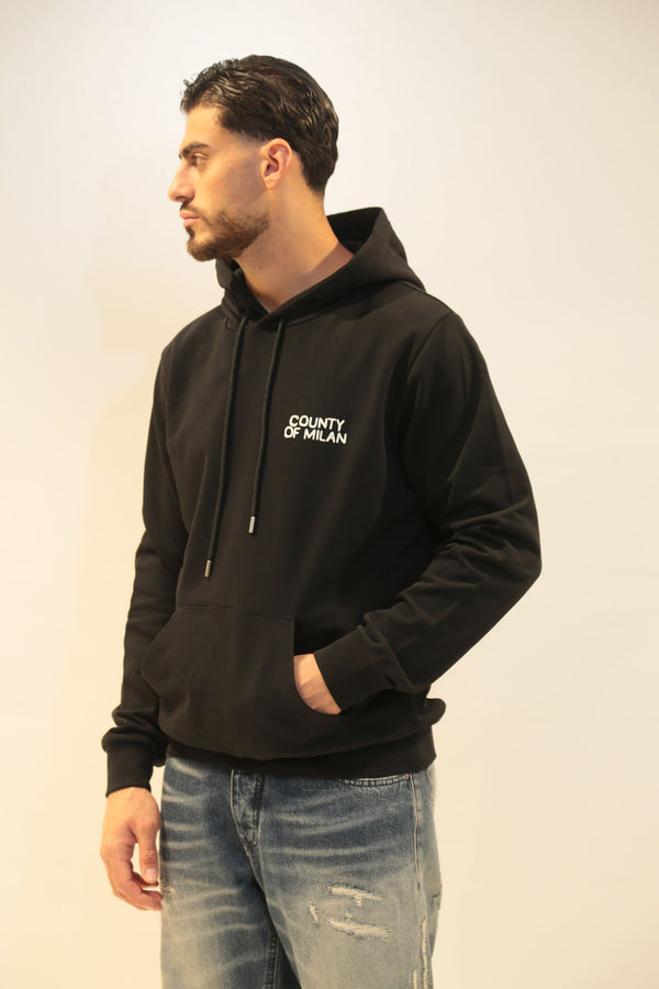 MARCELO BURLON FELPA CON CAPPUCCIO Uomo F5CAMAHS006 A/I 2025/26