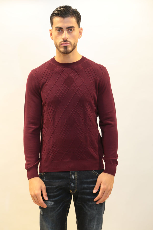 DIKTAT - Girocollo Uomo Spago, Prugna e Naturale A/I 2025