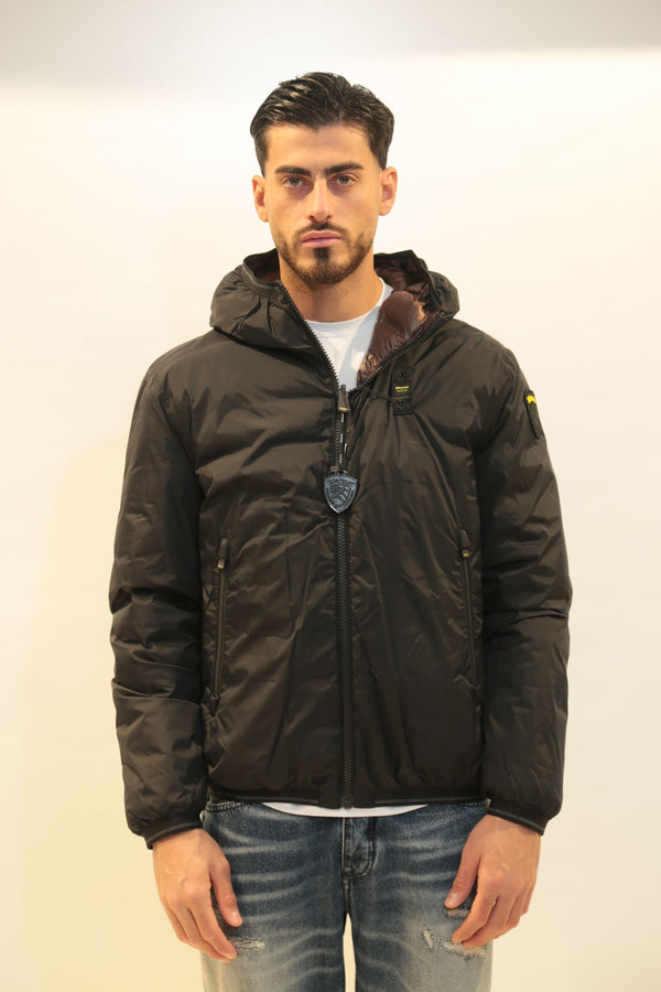 BLAUER - Giubbetto Reversibile Termosaldato Donald Nero Uomo A/I 2025-26