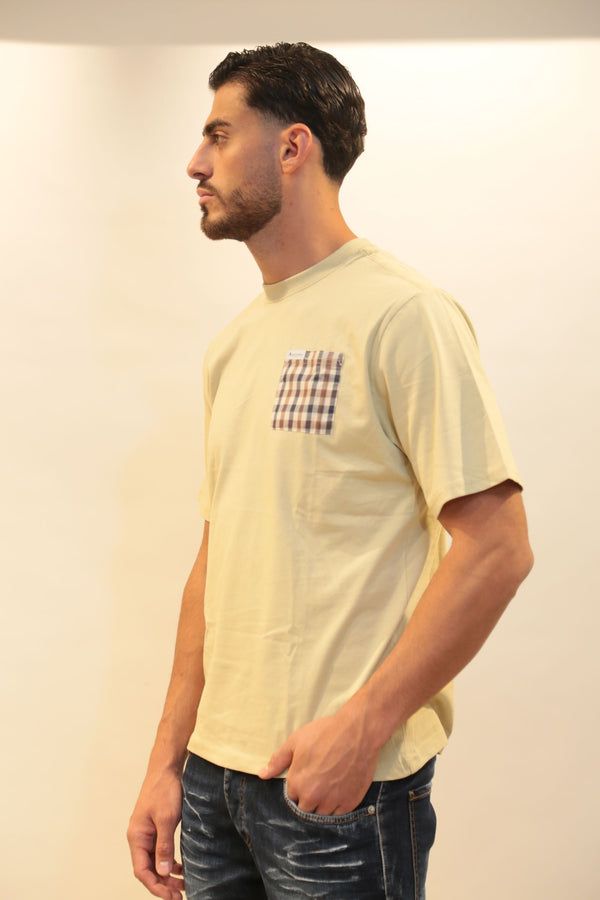 Aquascutum Club Check Pocket T-Shirt Uomo AA_B005_TS007 A/I 2025/26
