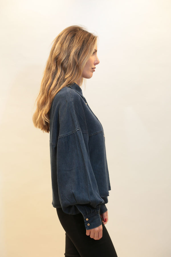 Camicia Crop Oversize Donna FRACOMINA - Collezione A/I 2025/26