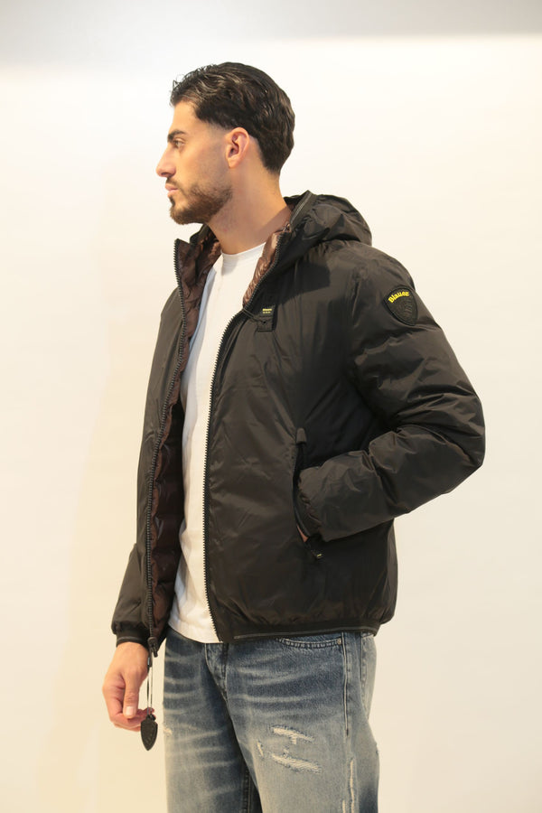 BLAUER - Giubbetto Reversibile Termosaldato Donald Nero Uomo A/I 2025-26