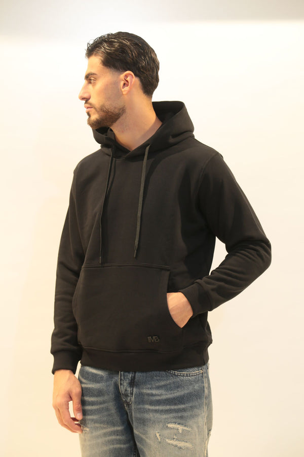 Felpa con Cappuccio I'M BRIAN Uomo F3518 Nero/Tortora AI 2025/26